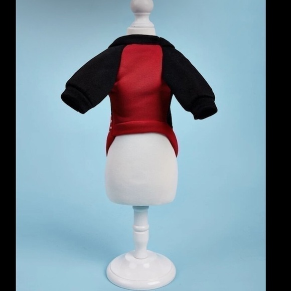 Polka Dot Pattern Pet Sweatshirt ❤️🖤🐾 - Picture 3 of 6